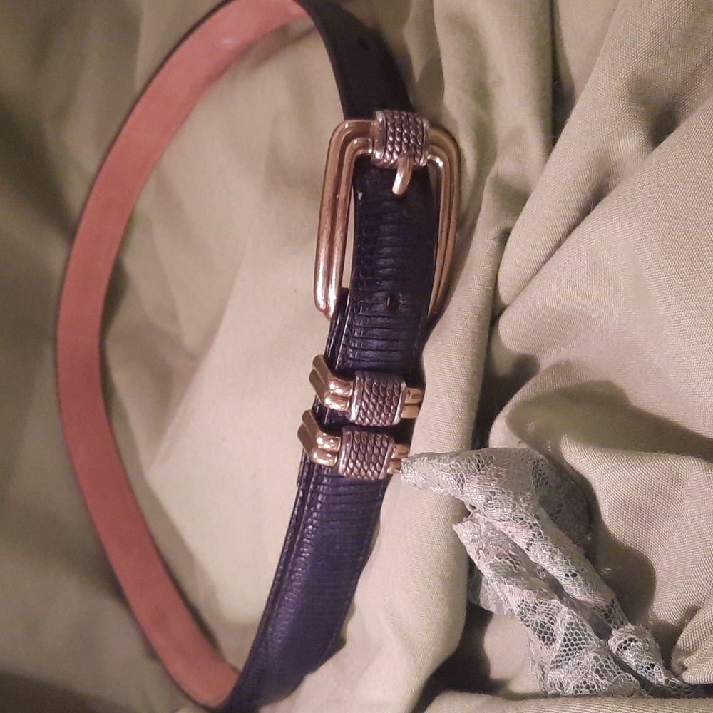 Vintage 1990's Brighton black belt size ml size 32